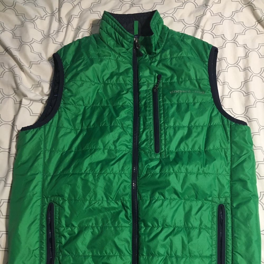 Vineyard Vines Men’s Small Green Puffer Vest